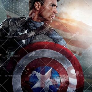 Captain America Character Mural 08