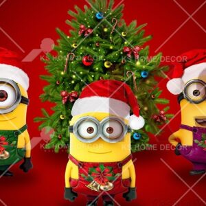 Minion Christmas Character Mural m001 minion