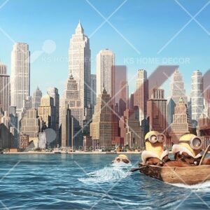 Minions City Sea Character Mural m004 minion
