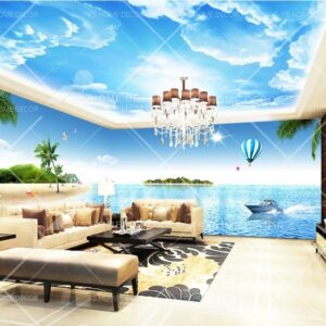 3D Theme Island Beach Seaside Nature Mural 14215035