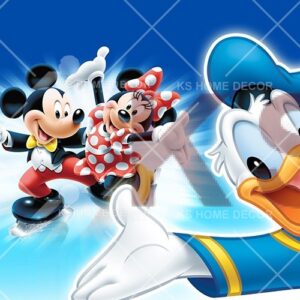 Mickey Minnie Mouse Donald Duck Character Mural C16