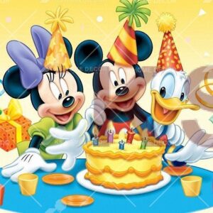 Mickey Minnie Mouse Donald Duck Character Mural C24