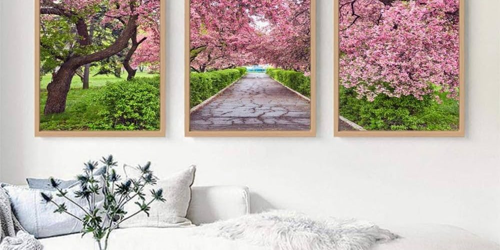 Abstract Tree Canvas Painting