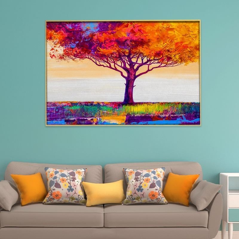 Abstract Tree Canvas Painting Abstract Tree Canvas Painting
