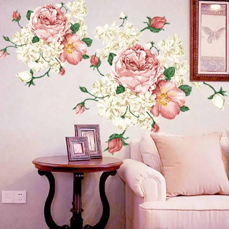 Floral Flower Wall Decals Floral Flower Wall Decals