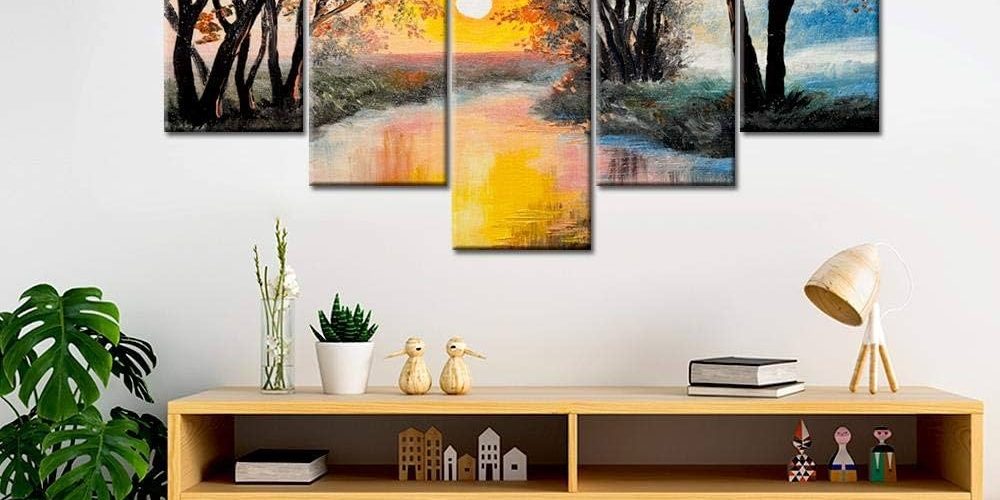 Forest River Canvas Print