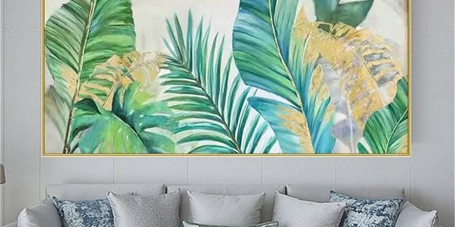 Leaf Abstract Oil Painting