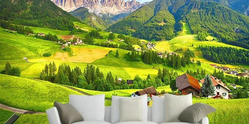 Mountain Valley Wallpaper