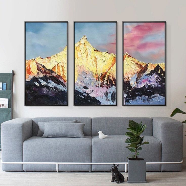 Snow Mountains canvas art Snow Mountains Canvas Art