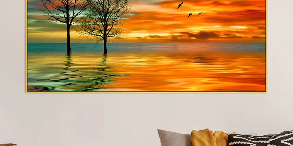 Sunset Scenery Canvas Paintings