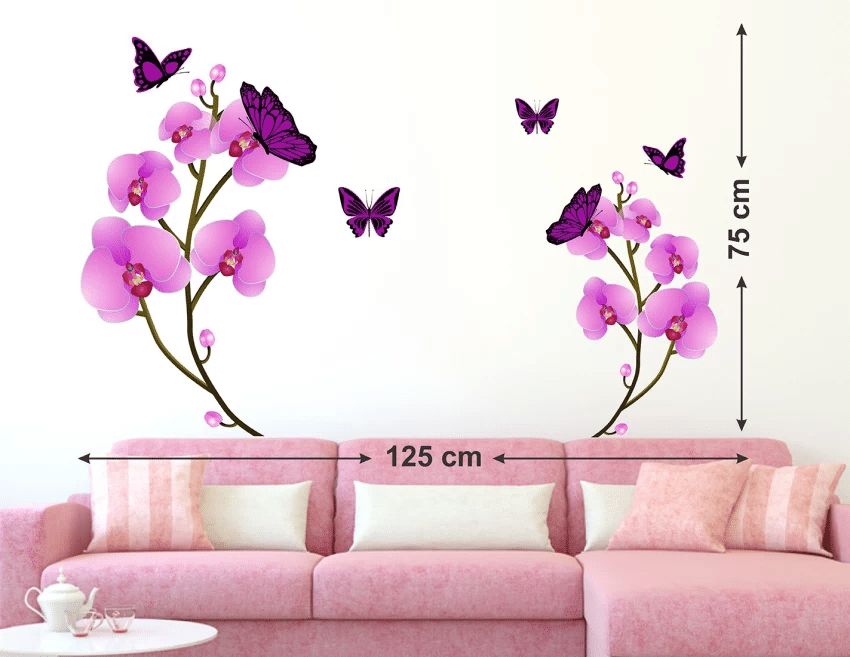 Flower Butterfly Wall Stickers Flower Butterfly Wall Stickers