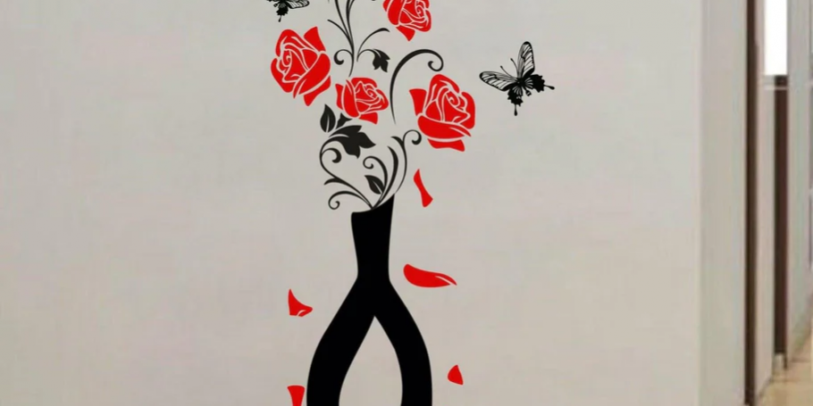 Flower Pot Wall Stickers