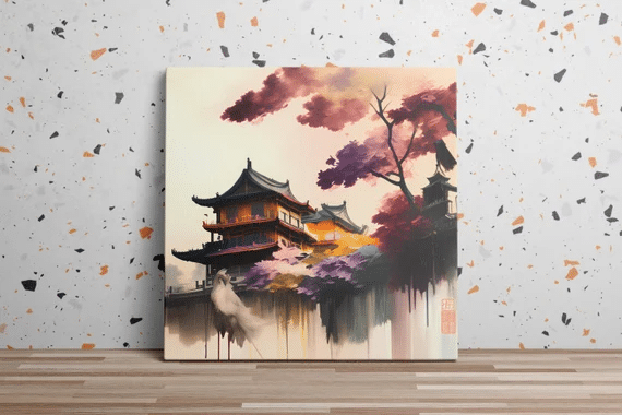 Victorian Chinese Architecture Canvas Victorian Chinese Architecture Canvas