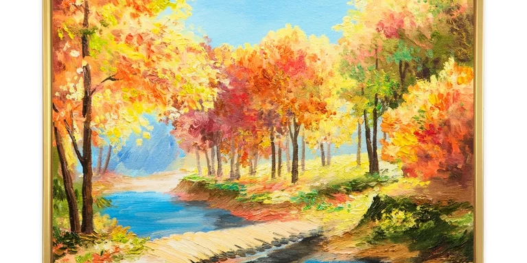 Yellow Trees Canvas Art