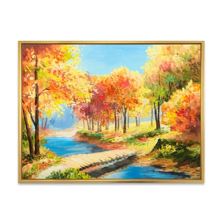 Yellow Trees Canvas Art Yellow Trees Canvas Art