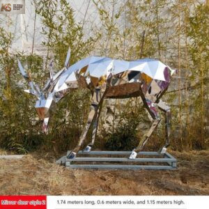 Stainless Steel Sculpture Deer
