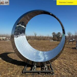 Stainless Steel Sculpture Crescent