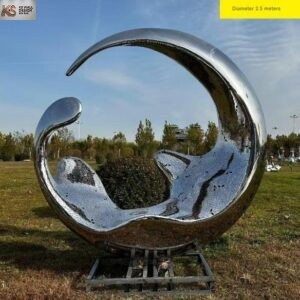 Stainless Steel Sculpture Crescent