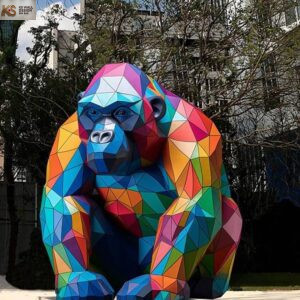 Geometric Gorilla Sculpture