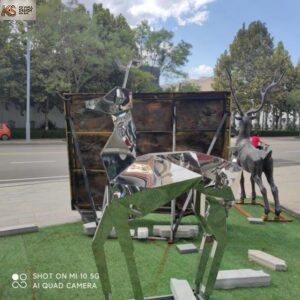 Stainless Steel Sculpture Deer