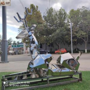 Stainless Steel Sculpture Deer